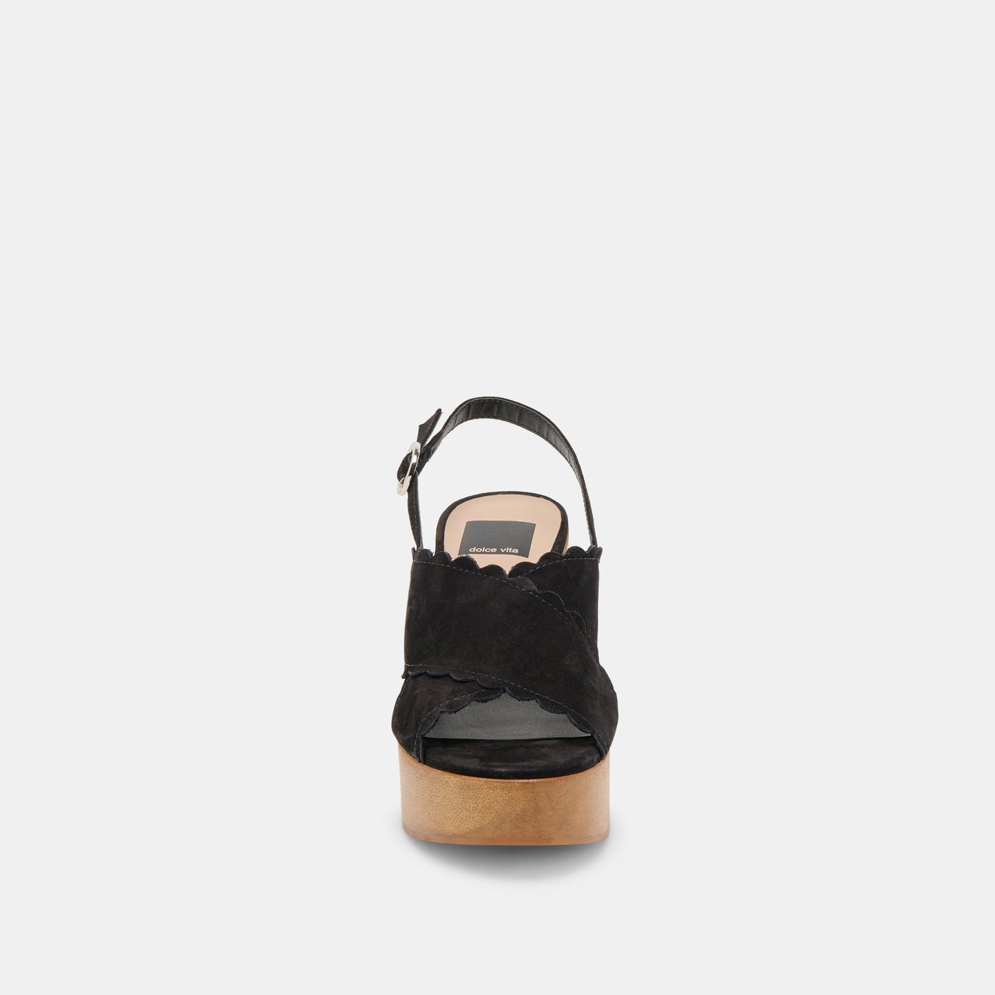DILION WEDGES BLACK NUBUCK - Dolce Vita