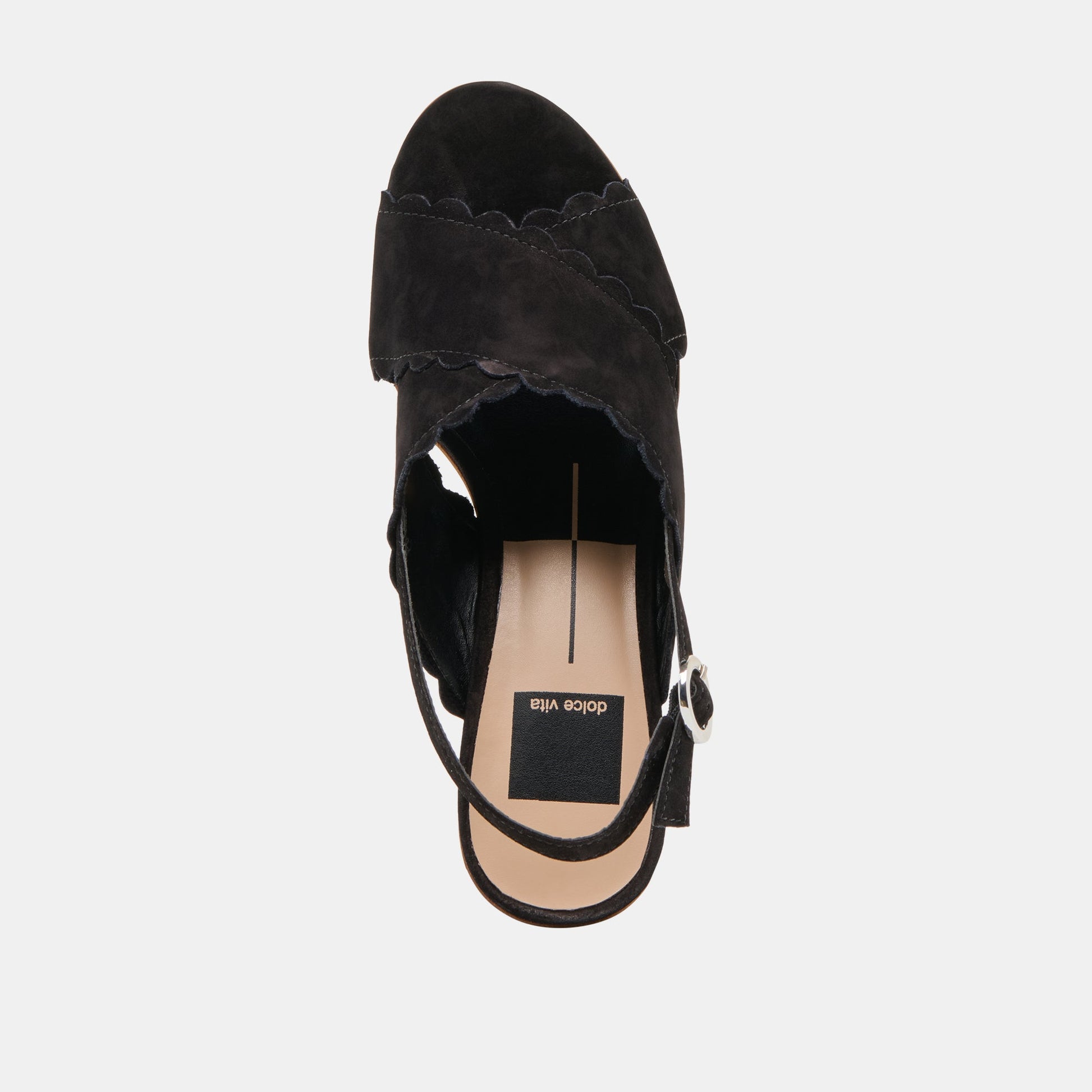 DILION WEDGES BLACK NUBUCK - Dolce Vita