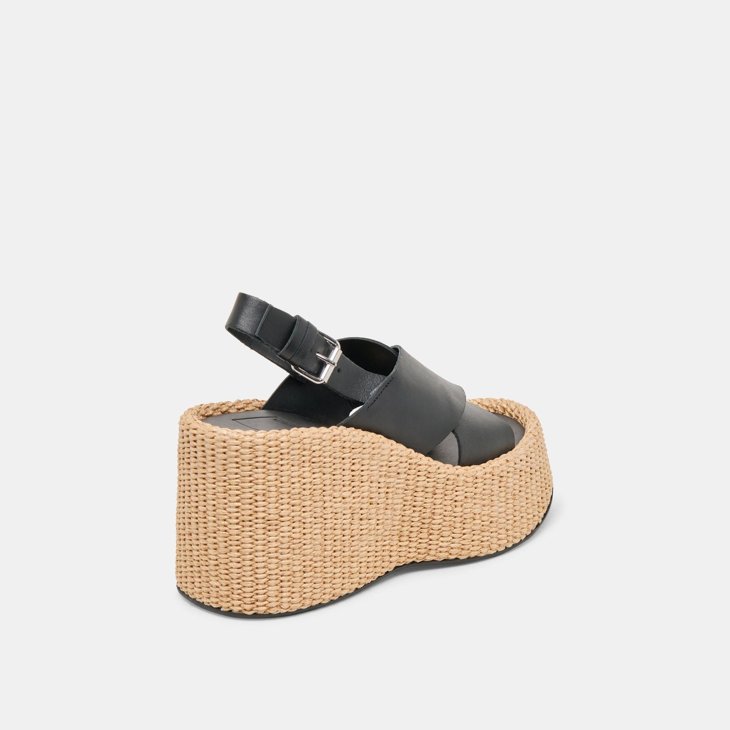 SKYLAR WEDGES BLACK LEATHER - Dolce Vita
