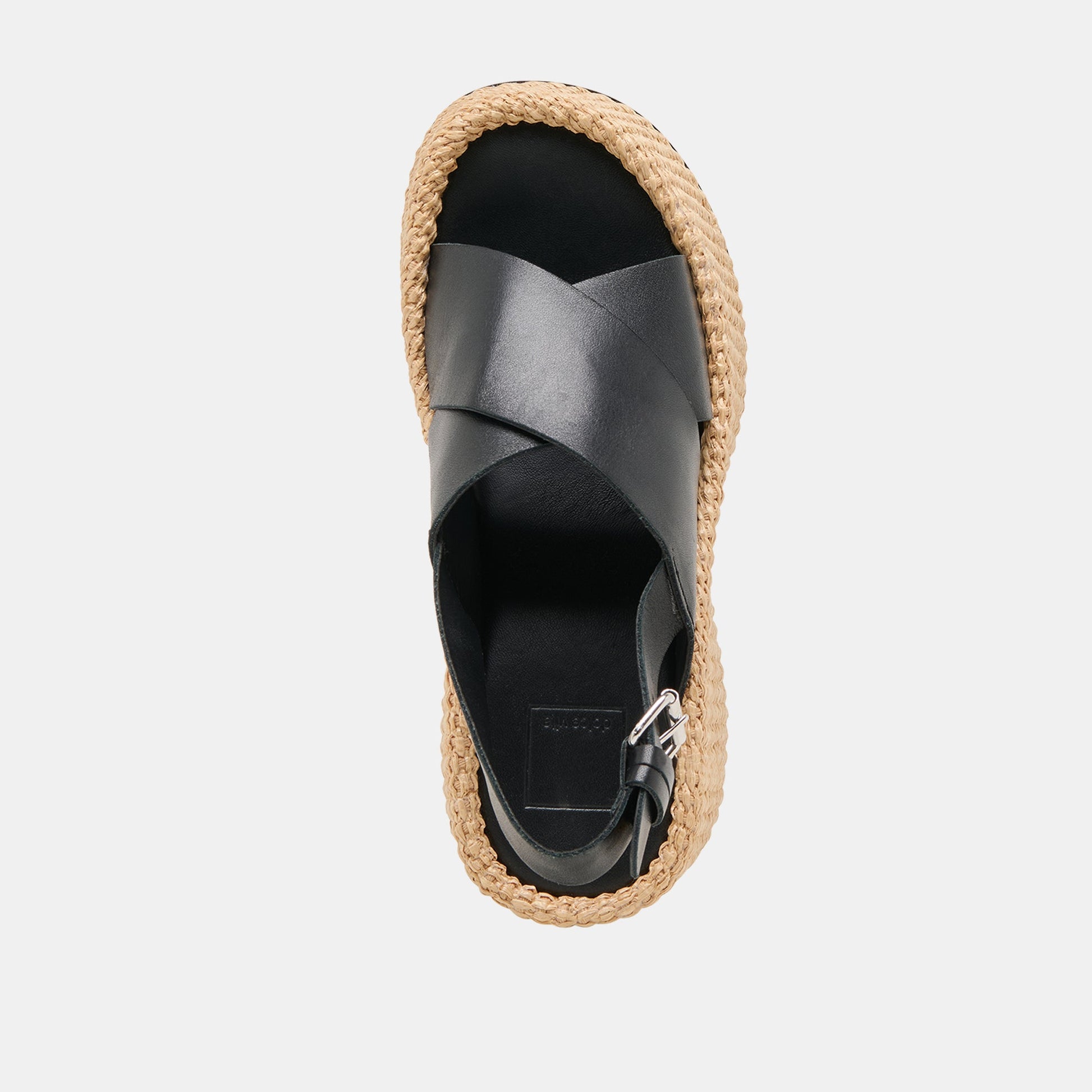 SKYLAR WEDGES BLACK LEATHER - Dolce Vita