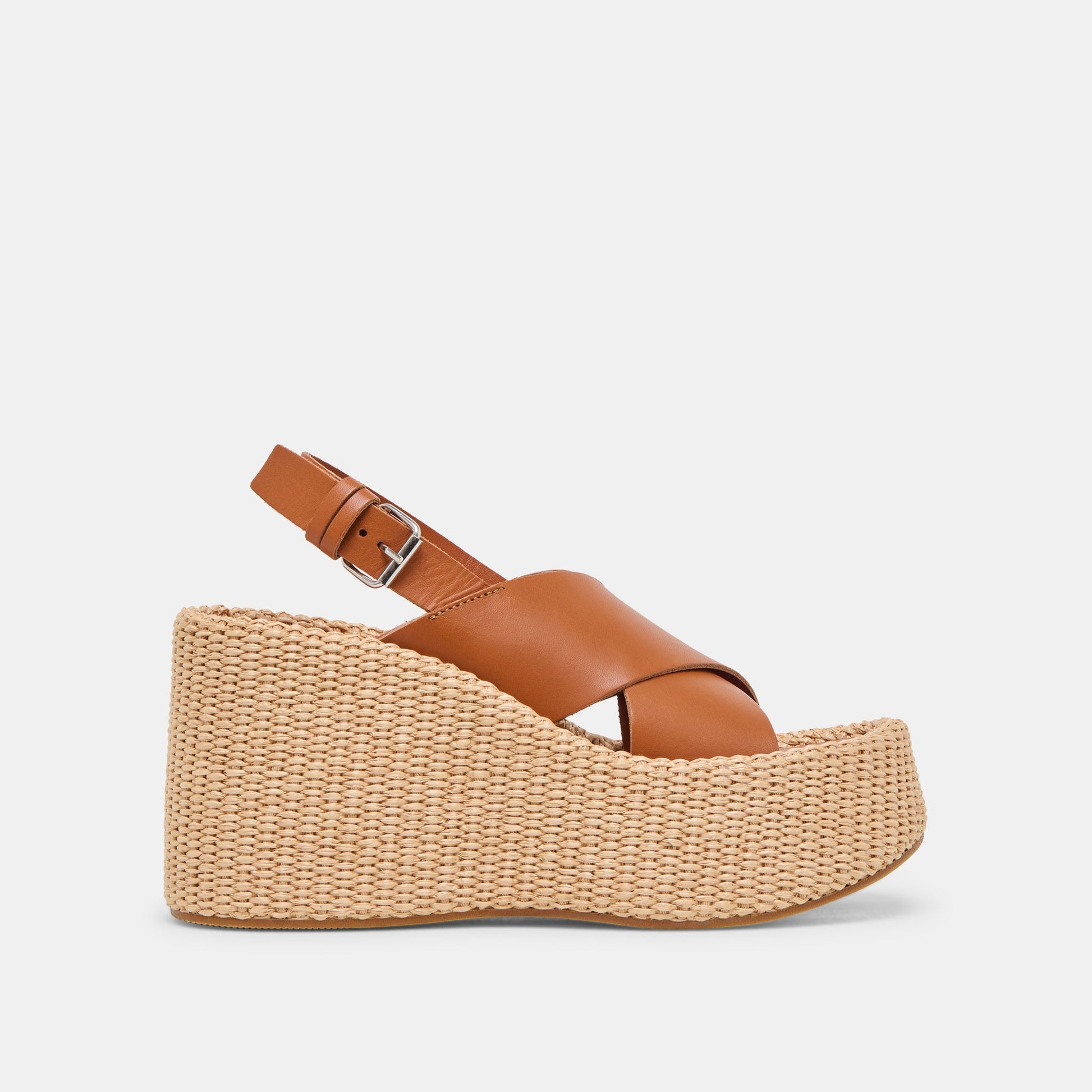 SKYLAR WEDGES BROWN LEATHER - Dolce Vita