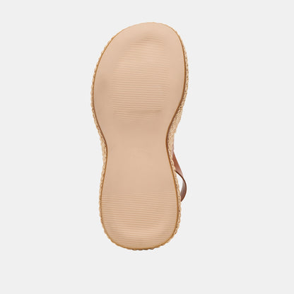 SKYLAR WEDGES BROWN LEATHER - Dolce Vita