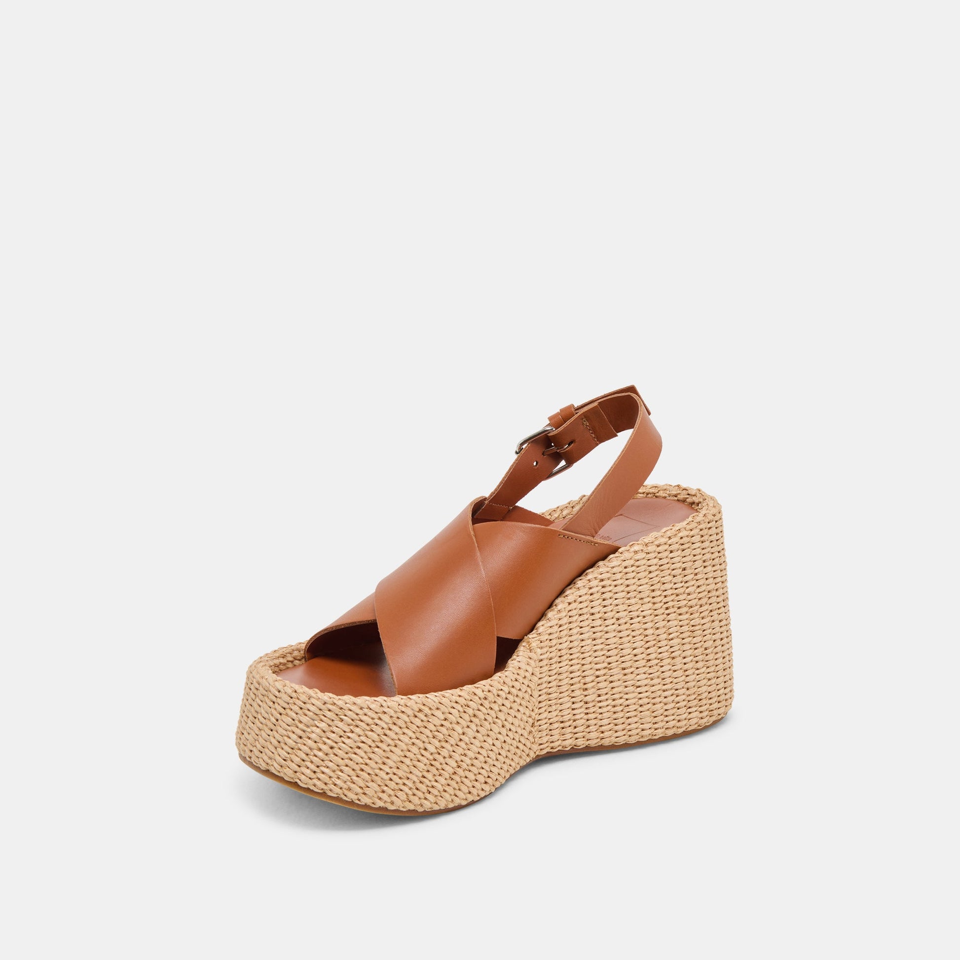 SKYLAR WEDGES BROWN LEATHER - Dolce Vita