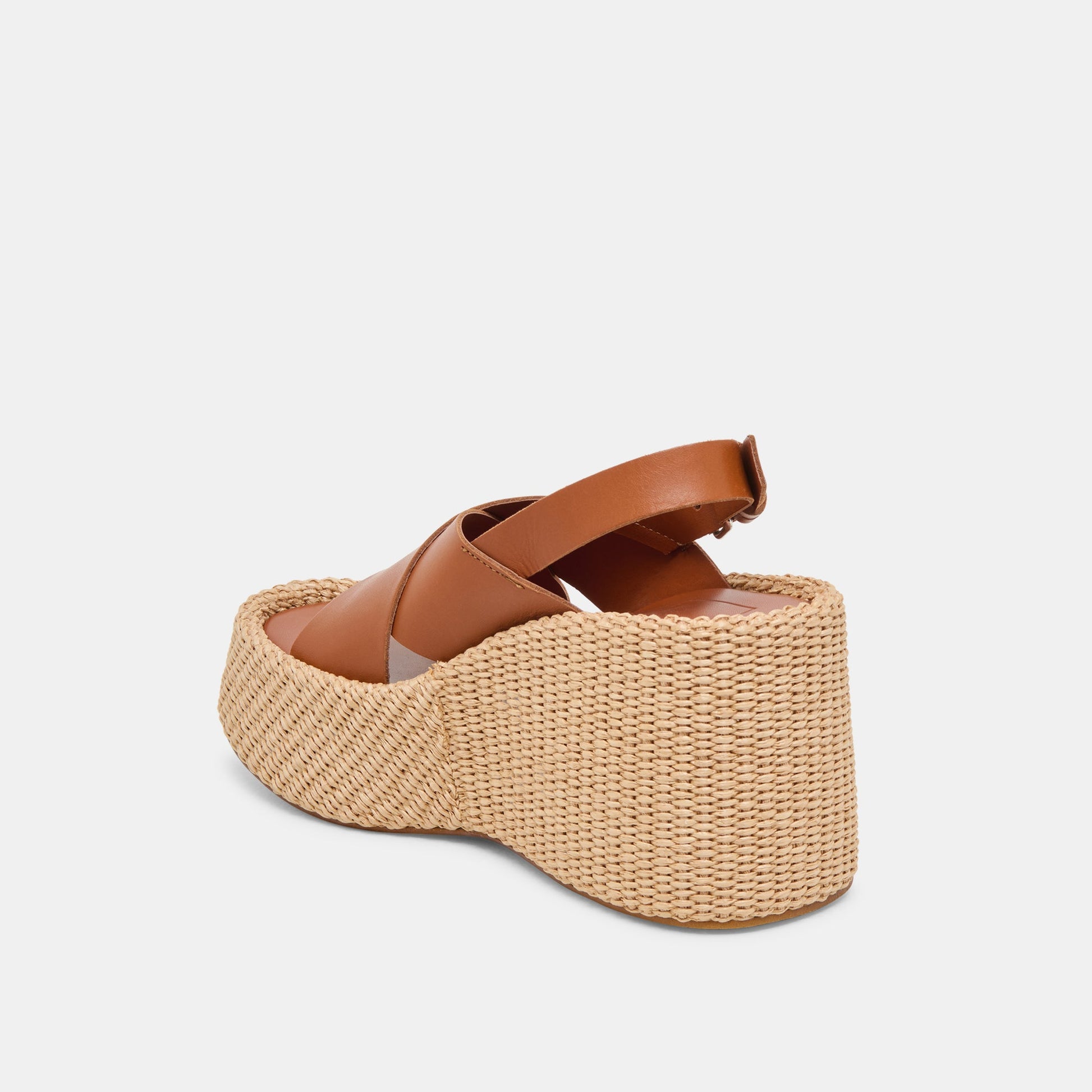SKYLAR WEDGES BROWN LEATHER - Dolce Vita