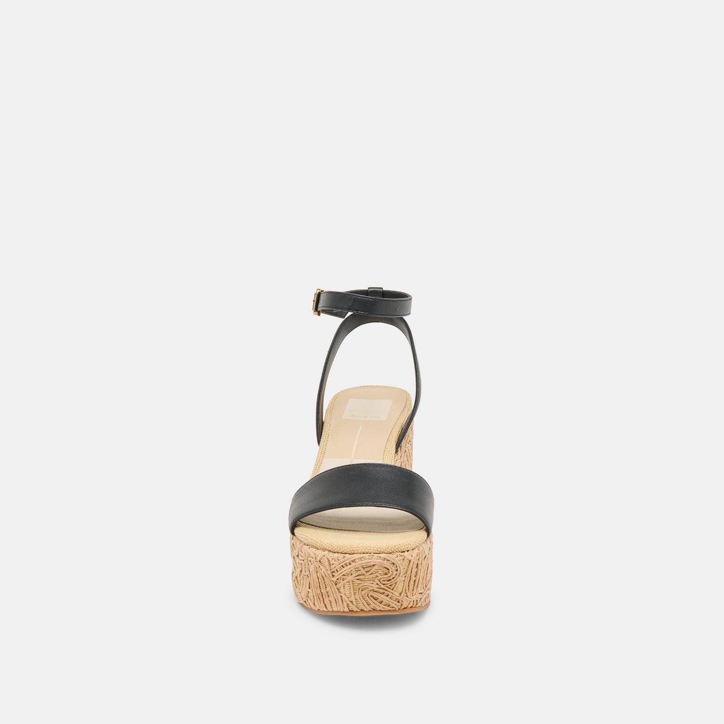 TALISA WEDGES BLACK LEATHER - Dolce Vita