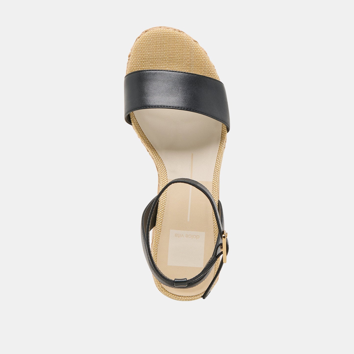 TALISA WEDGES BLACK LEATHER - Dolce Vita