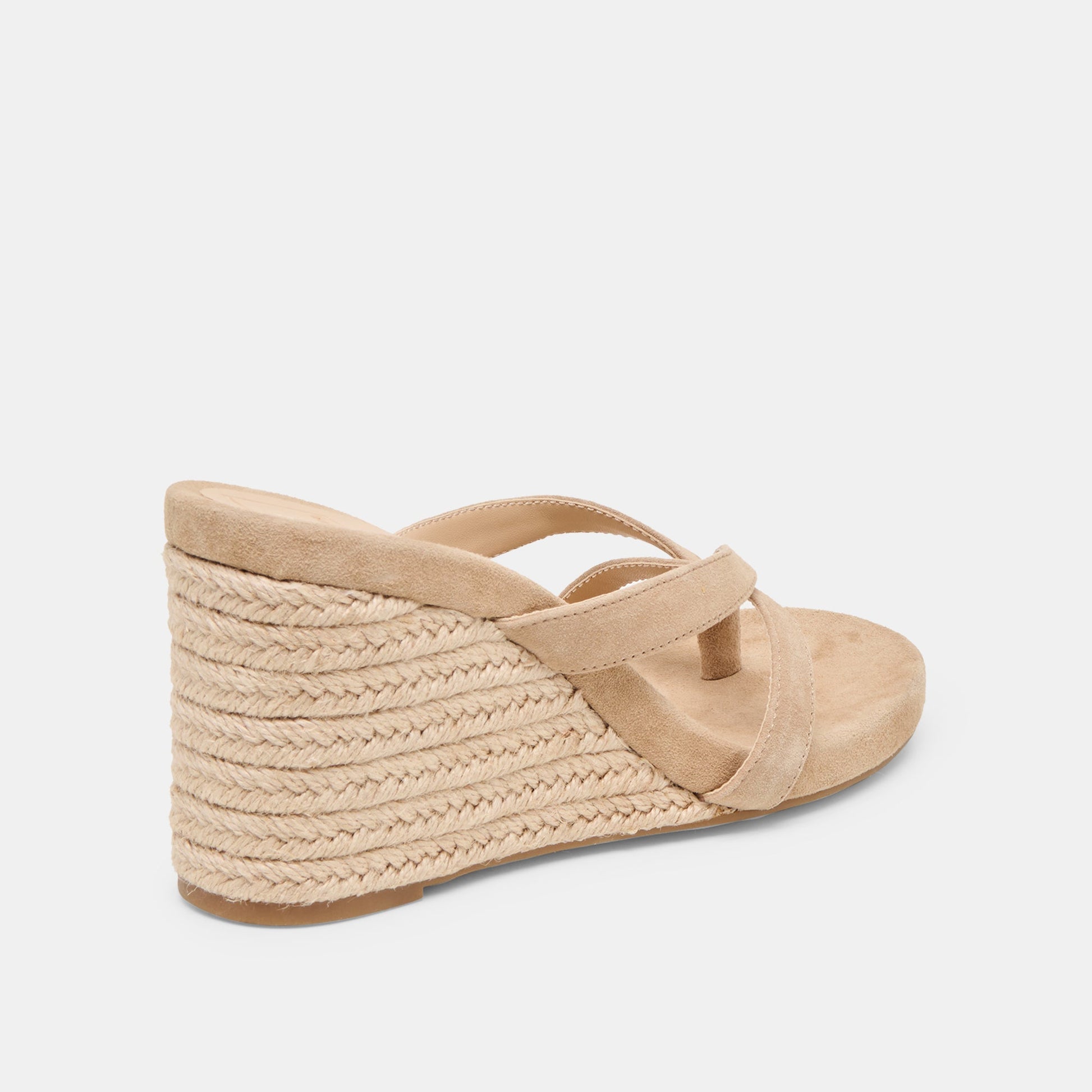 Helan Espadrille Camel Suede Wedges - Dolce Vita