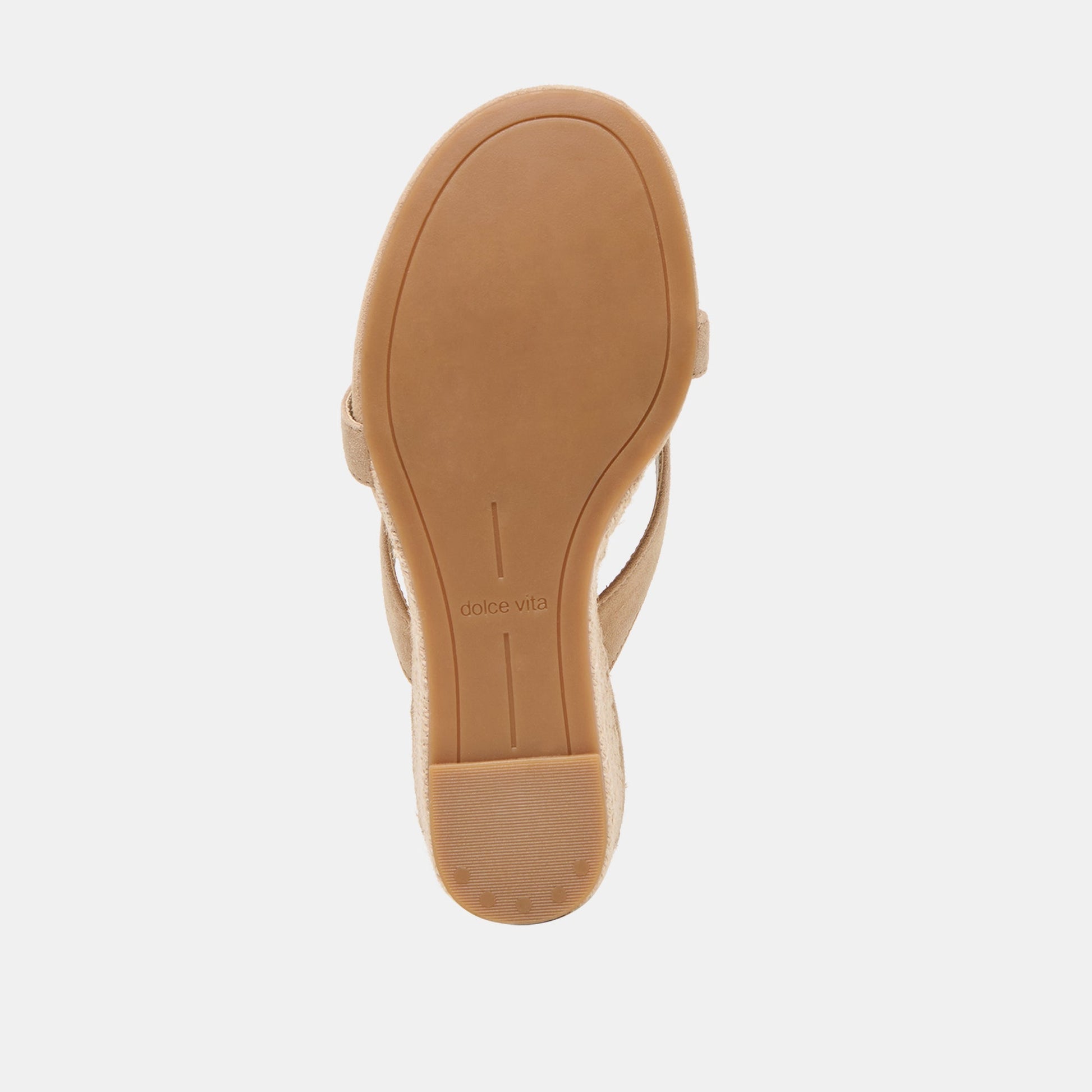 Helan Espadrille Camel Suede Wedges - Dolce Vita