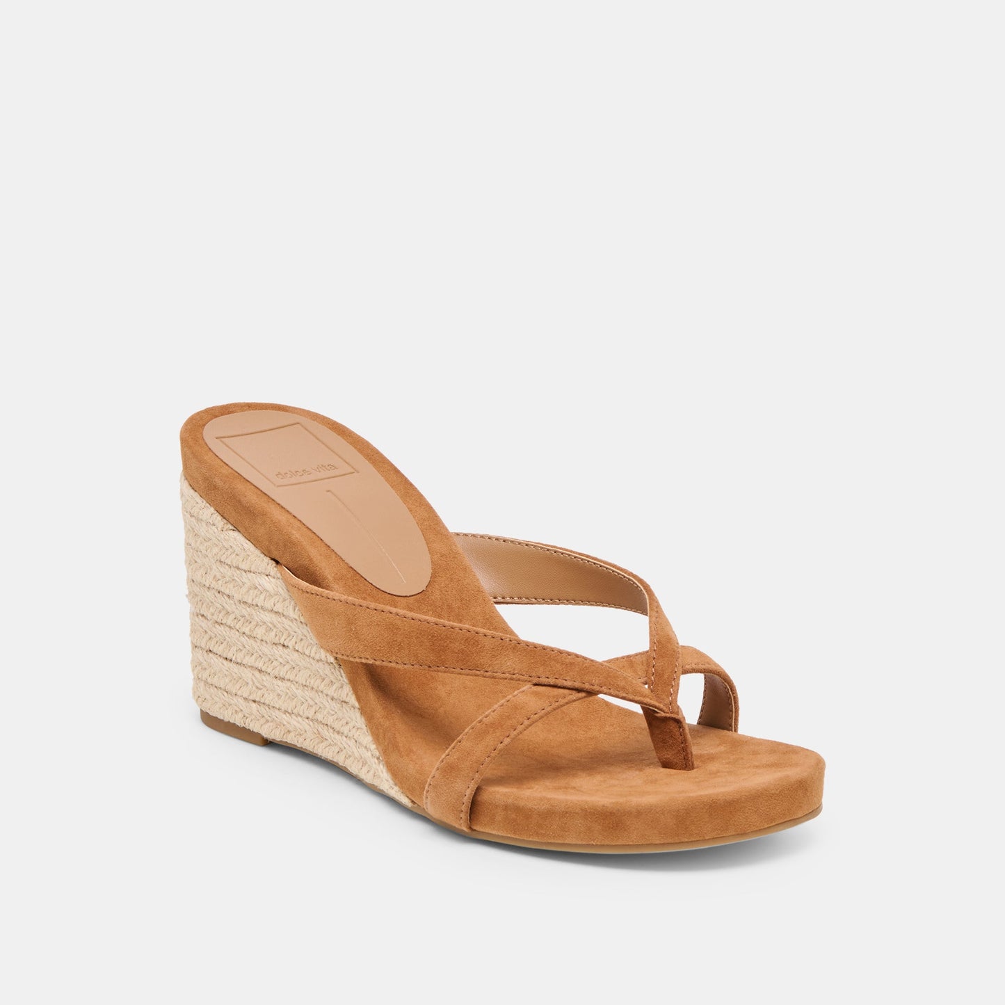 Helan Espadrille Brown Suede Wedges - Dolce Vita