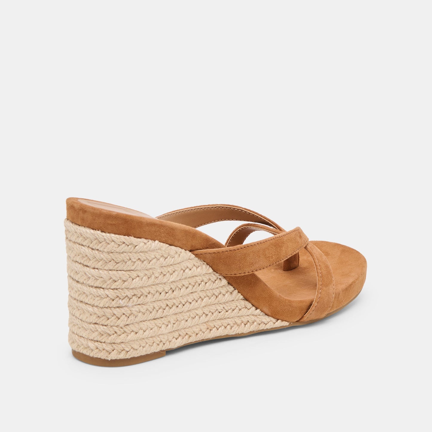 Helan Espadrille Brown Suede Wedges - Dolce Vita