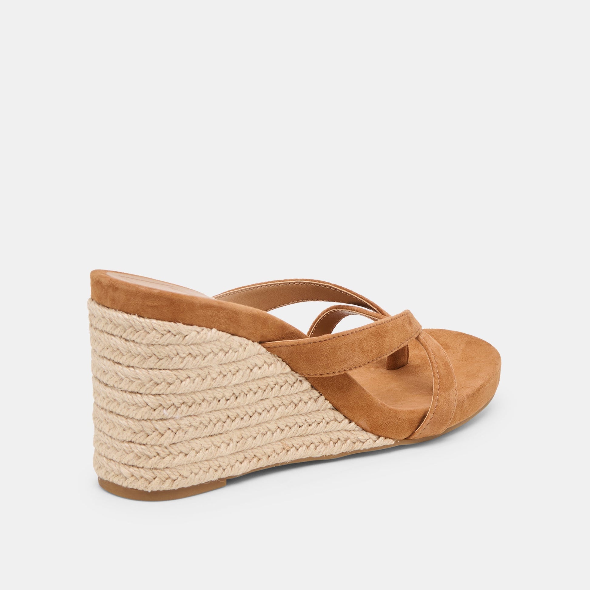 Helan Espadrille Brown Suede Wedges - Dolce Vita