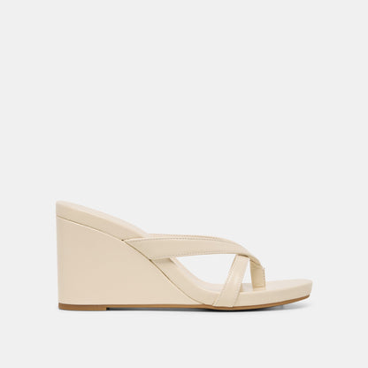 Helan Bone Leather Wedges - Dolce Vita