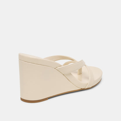 Helan Bone Leather Wedges - Dolce Vita