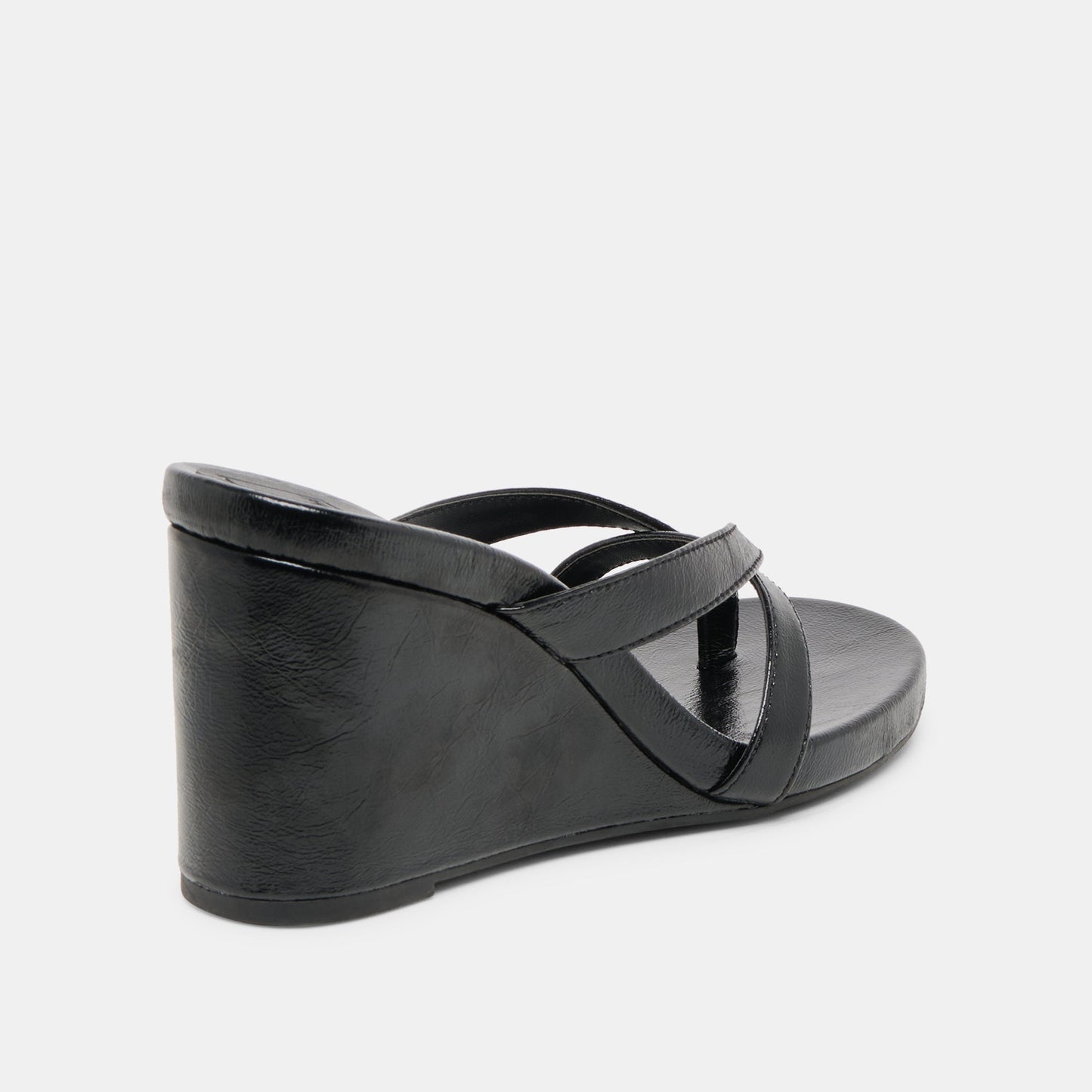 Helan Black Leather Wedges - Dolce Vita