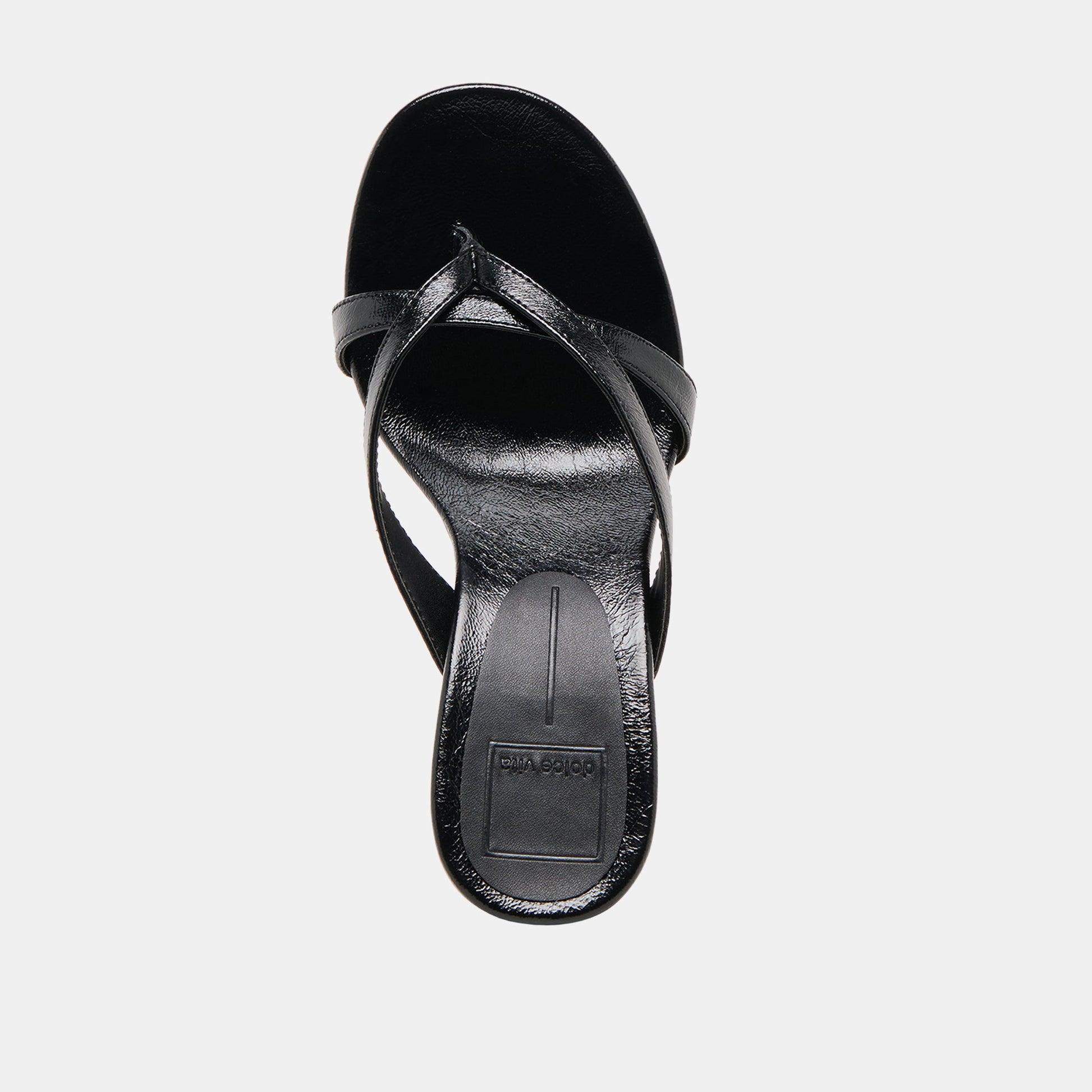 Helan Black Leather Wedges - Dolce Vita