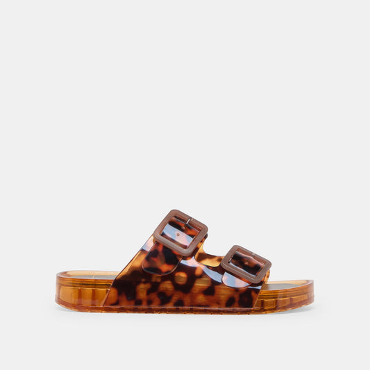 Julio Tortoise Vinyl Sandals - Dolce Vita