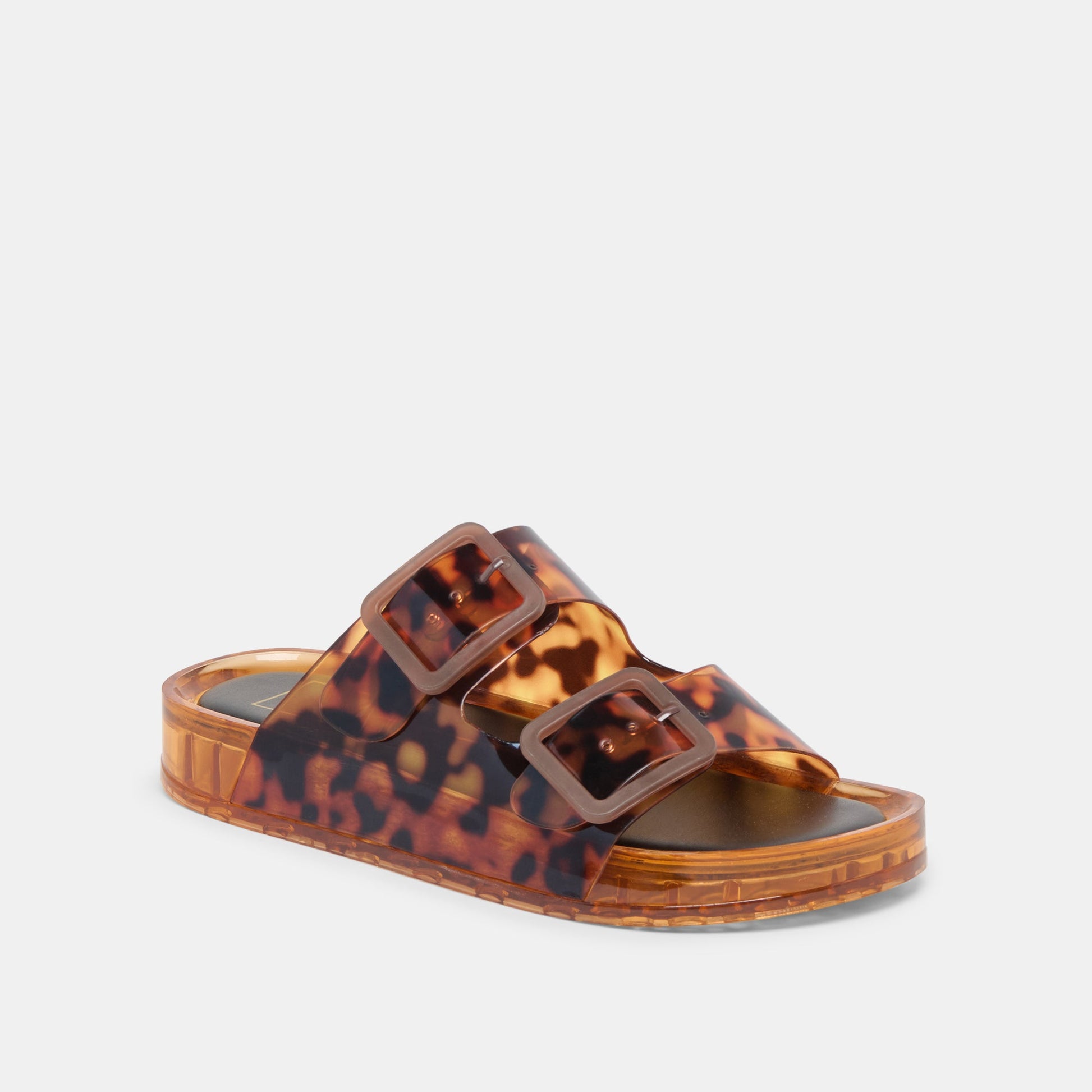 Julio Tortoise Vinyl Sandals - Dolce Vita