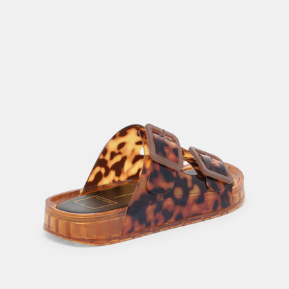 Julio Tortoise Vinyl Sandals - Dolce Vita