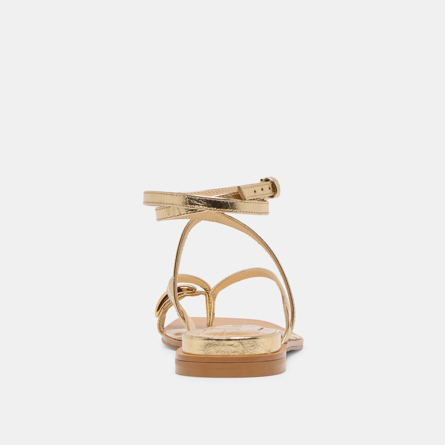 Tyrice Gold Leather Sandals - Dolce Vita