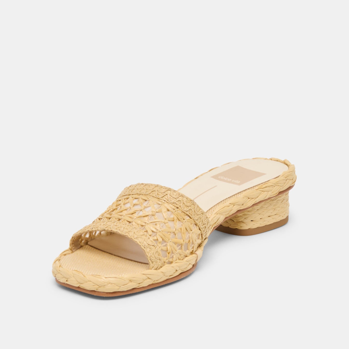 Dixi Lt Natural Cross Hatch Raffia Sandals - Dolce Vita