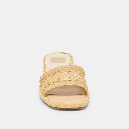 Dixi Lt Natural Cross Hatch Raffia Sandals - Dolce Vita
