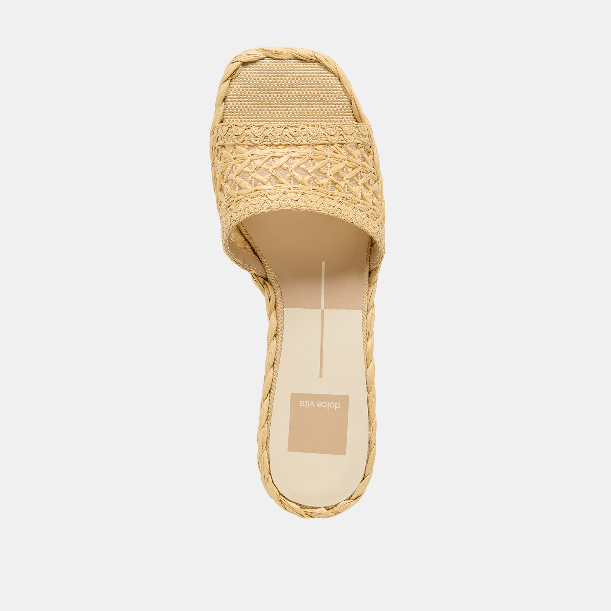Dixi Lt Natural Cross Hatch Raffia Sandals - Dolce Vita