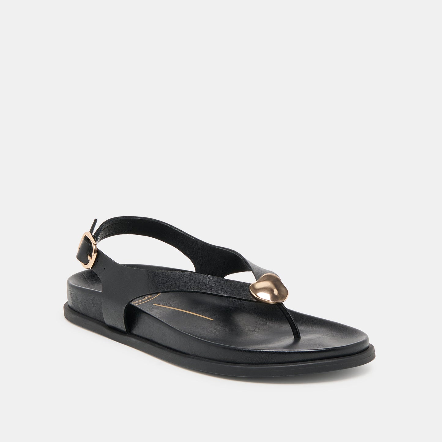 Jony Black Leather Sandals - Dolce Vita