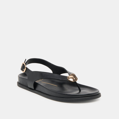 Jony Black Leather Sandals - Dolce Vita
