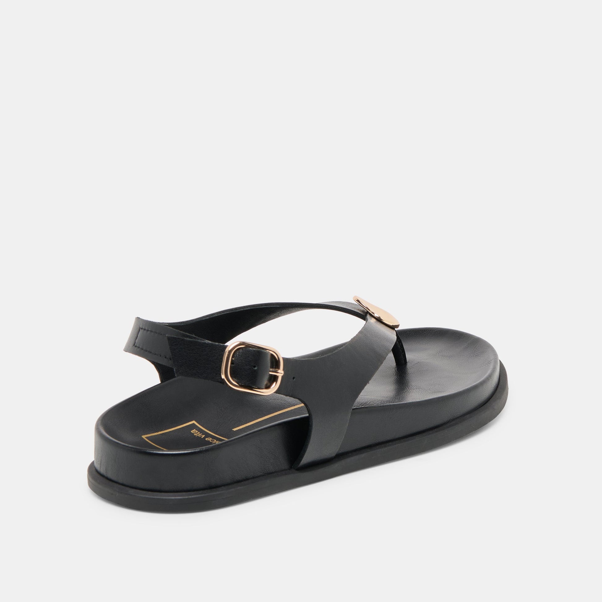 Jony Black Leather Sandals - Dolce Vita