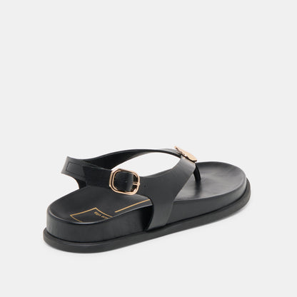 Jony Black Leather Sandals - Dolce Vita