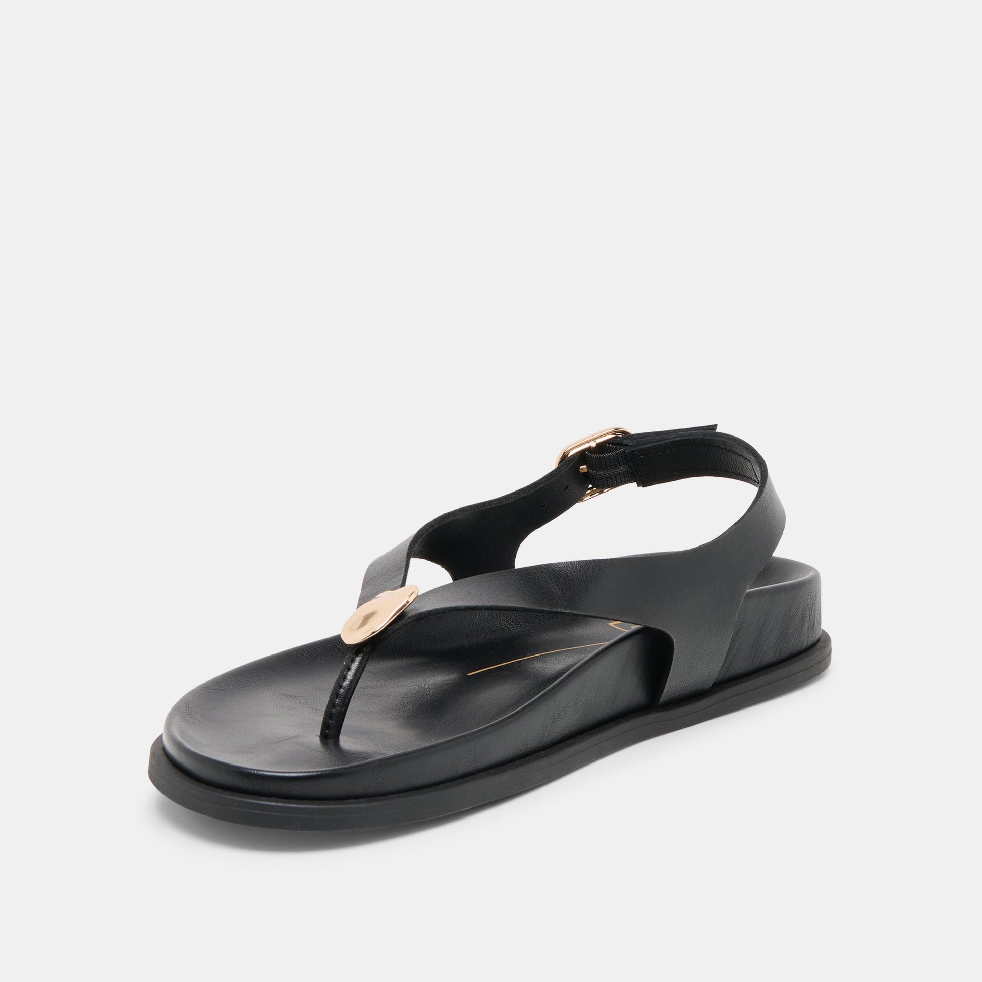 Jony Black Leather Sandals - Dolce Vita