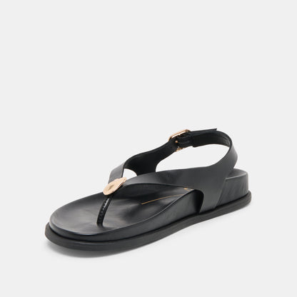 Jony Black Leather Sandals - Dolce Vita