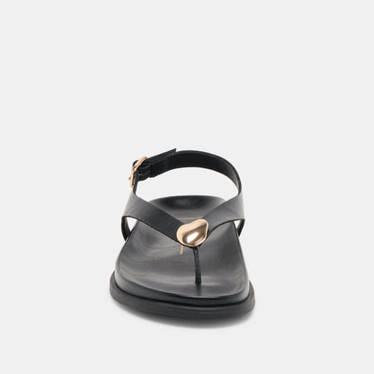 Jony Black Leather Sandals - Dolce Vita