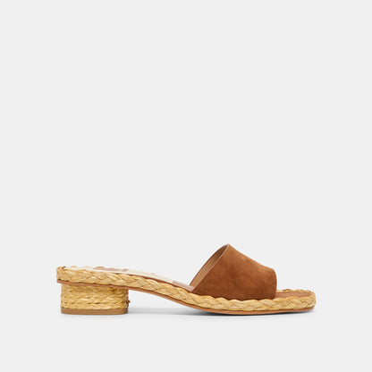 Dixi Brown Suede Sandals - Dolce Vita