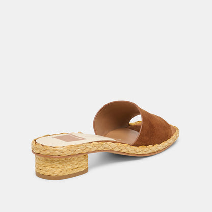 Dixi Brown Suede Sandals - Dolce Vita