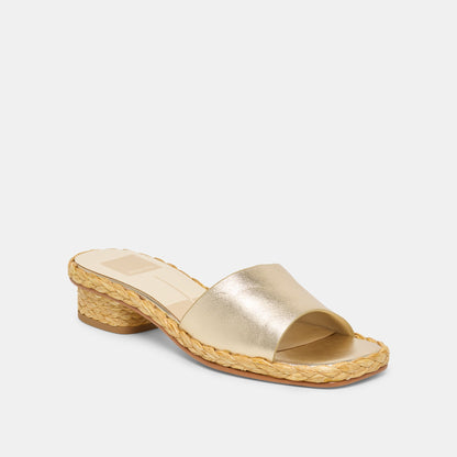 Dixi Platinum Leather Sandals - Dolce Vita