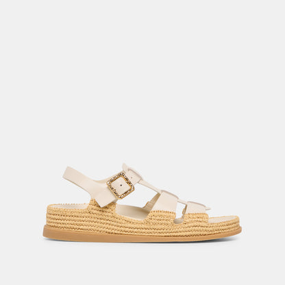 Shenna Bone Leather Sandals - Dolce Vita