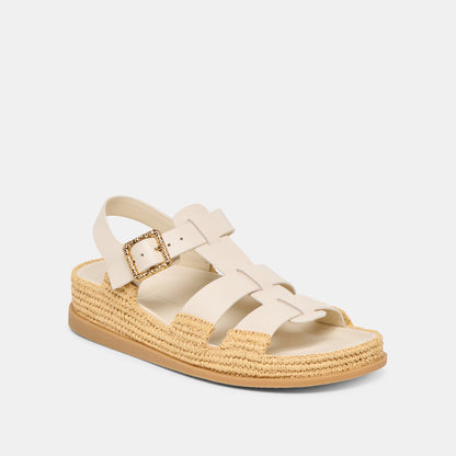 Shenna Bone Leather Sandals - Dolce Vita