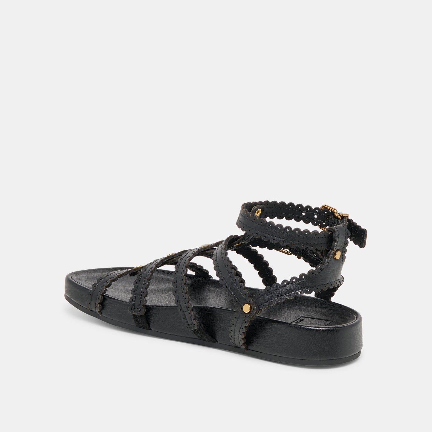 Susana Black Leather Sandals - Dolce Vita