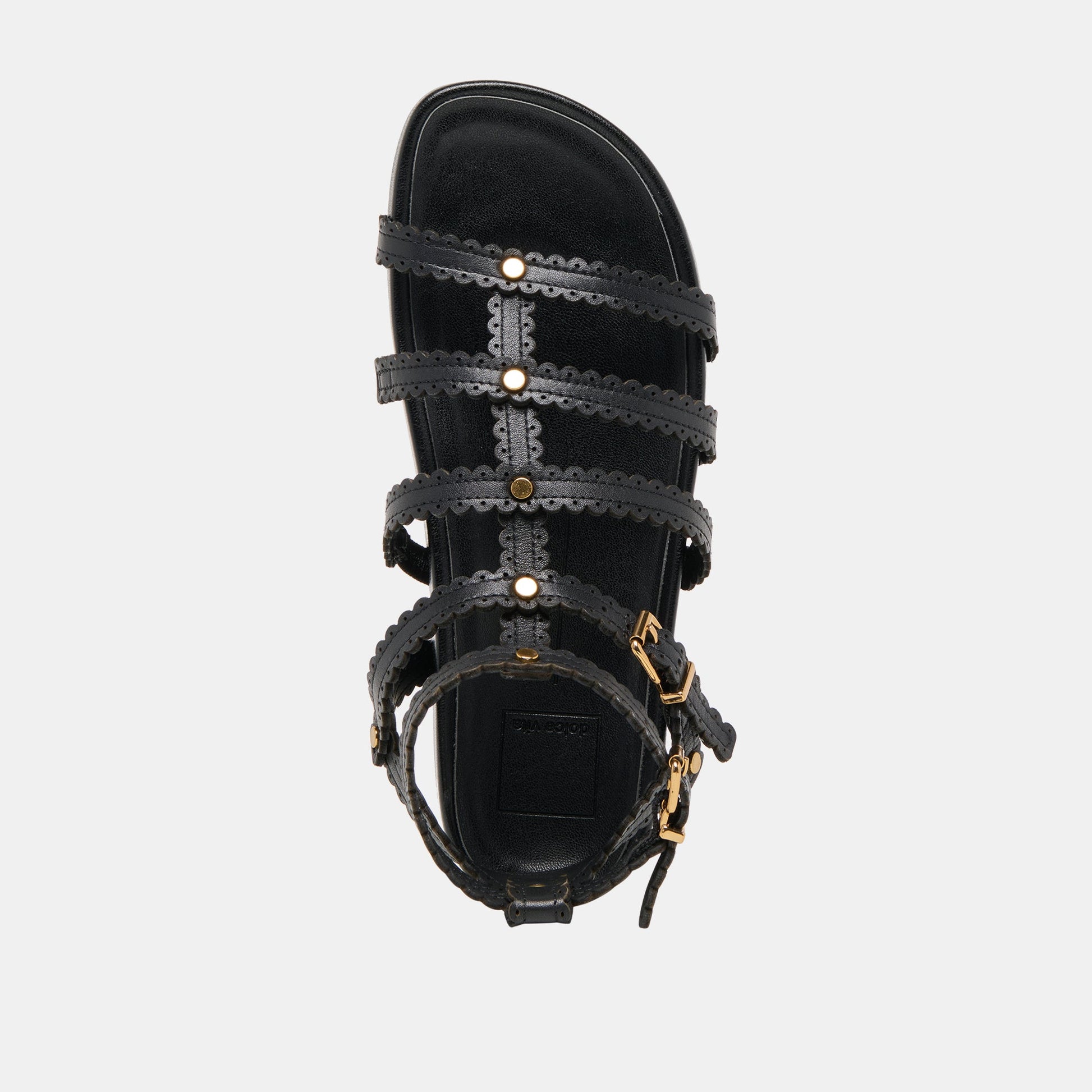 Susana Black Leather Sandals - Dolce Vita