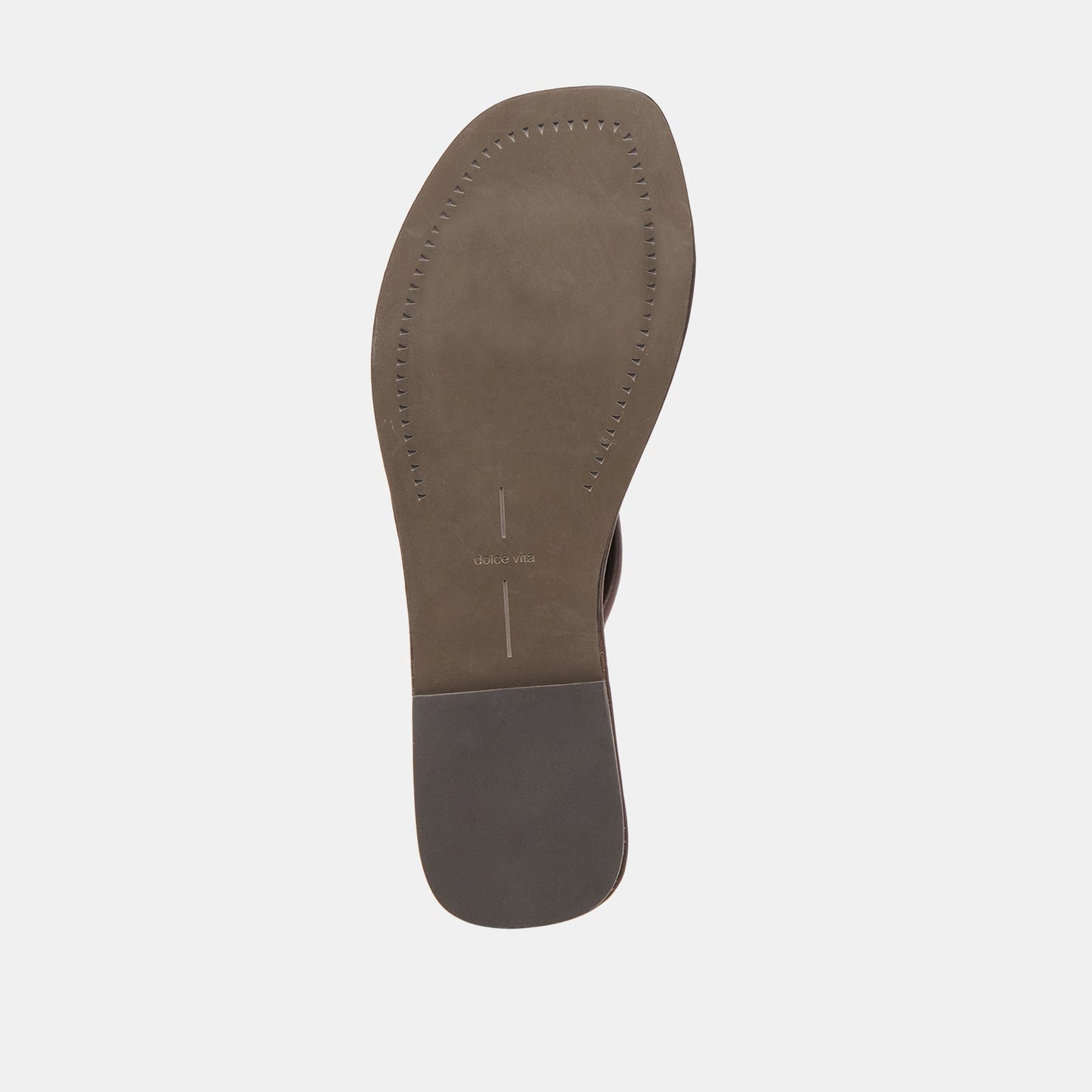 Cely Dk Brown Leather Sandals - Dolce Vita