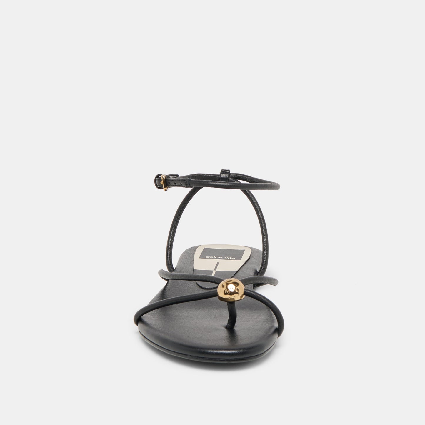 Kenley Black Leather Sandals - Dolce Vita