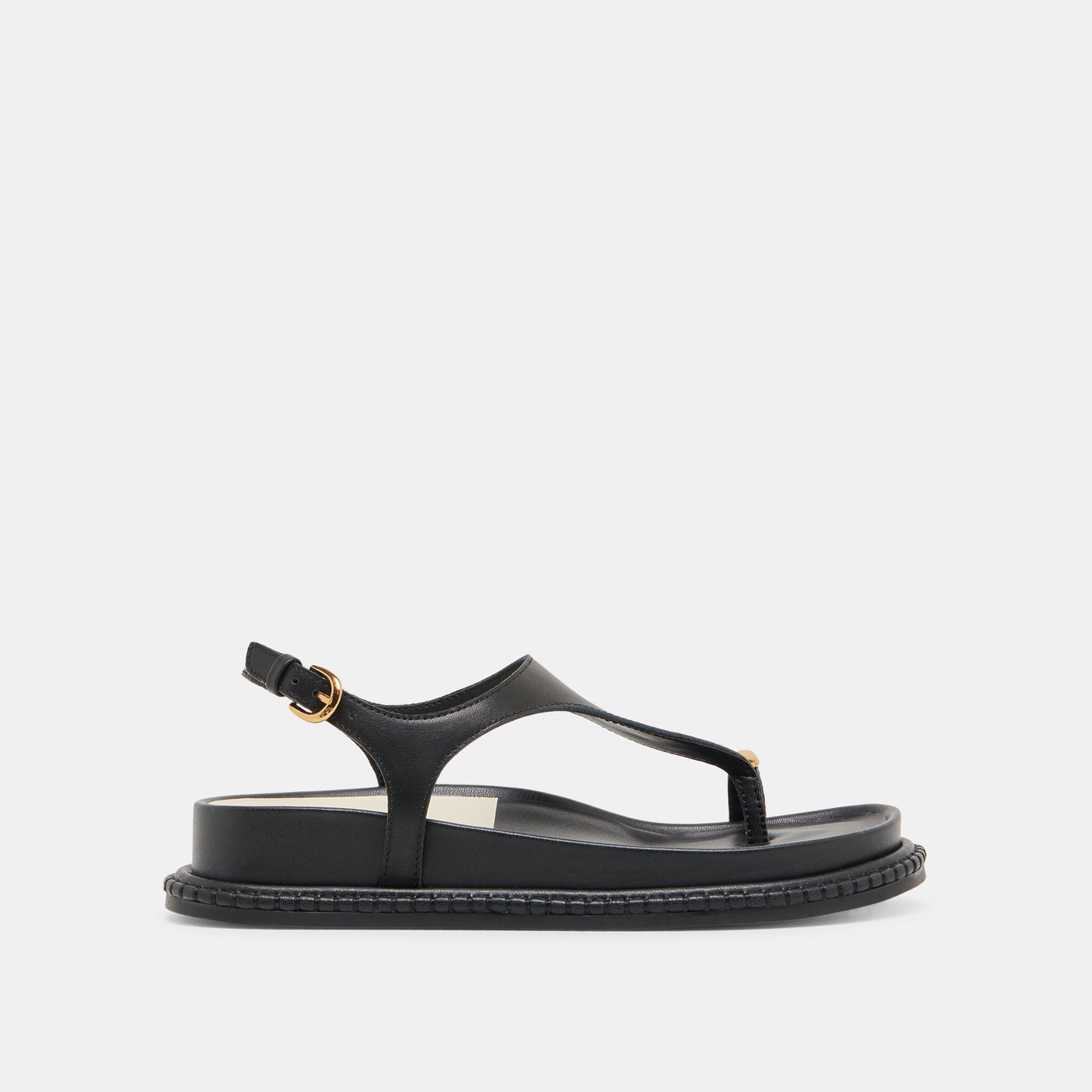 Stefan Black Leather Sandals - Dolce Vita