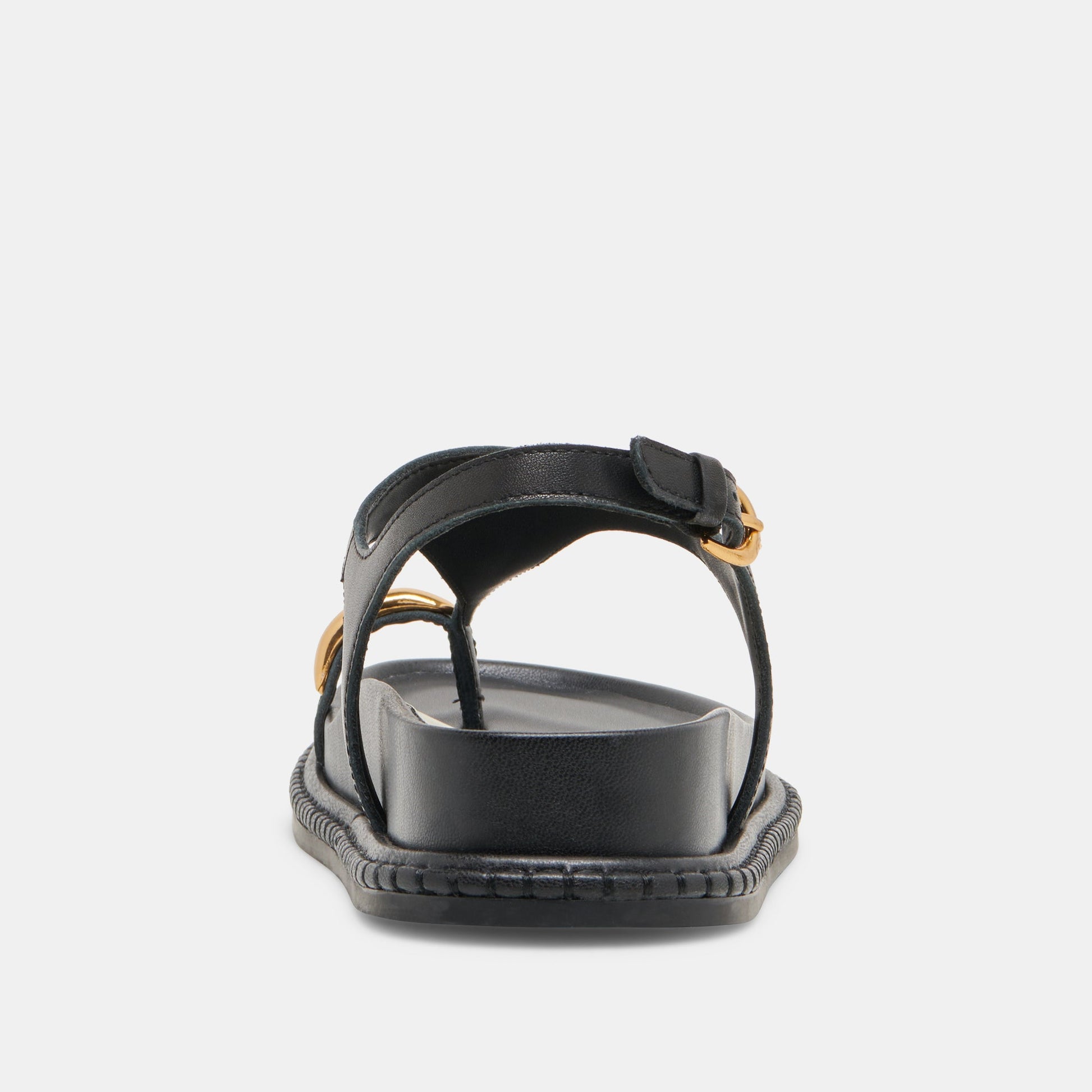 Stefan Black Leather Sandals - Dolce Vita