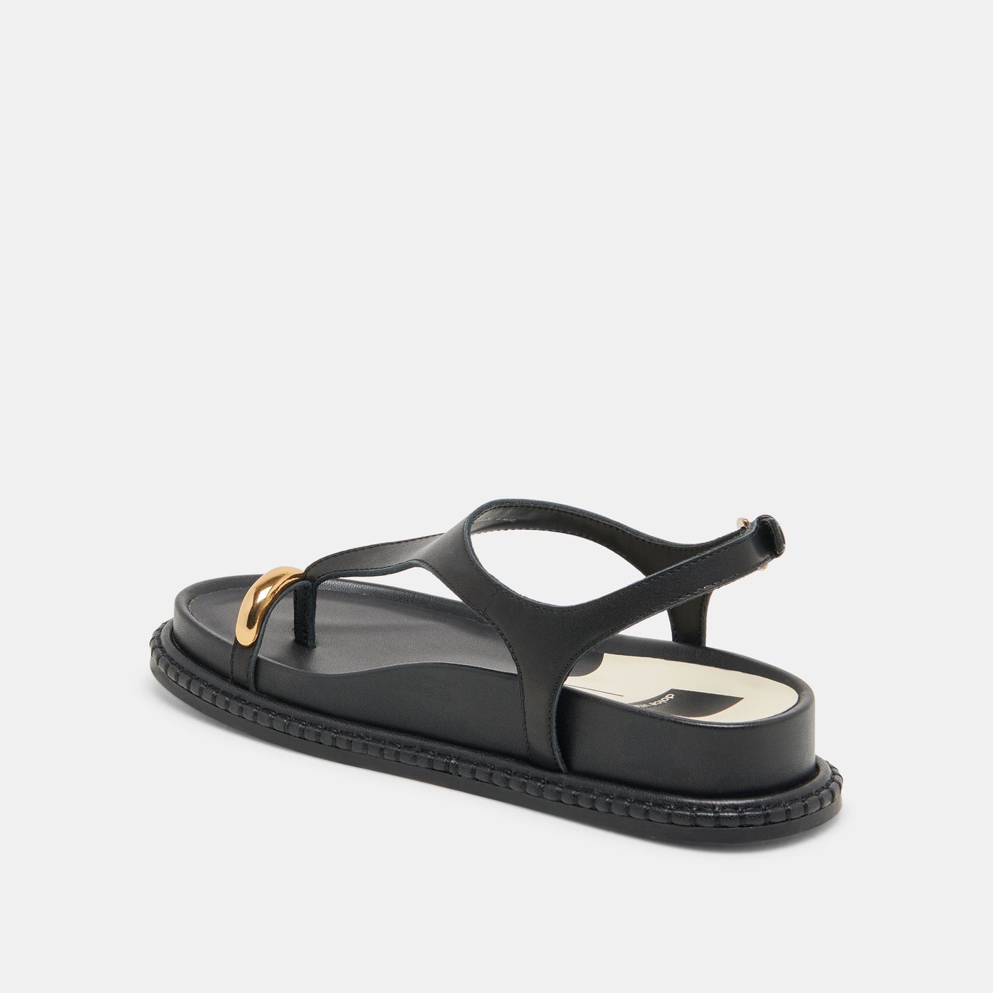 Stefan Black Leather Sandals - Dolce Vita