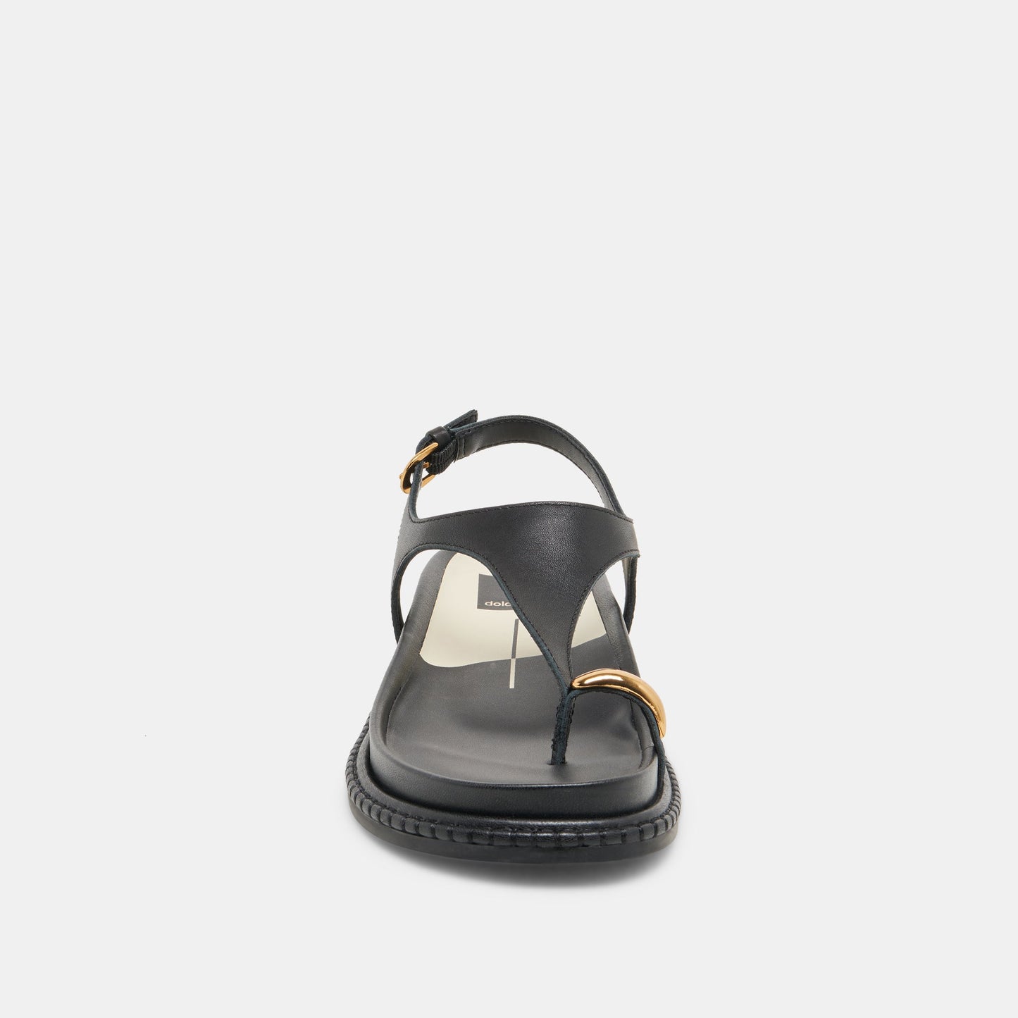 Stefan Black Leather Sandals - Dolce Vita