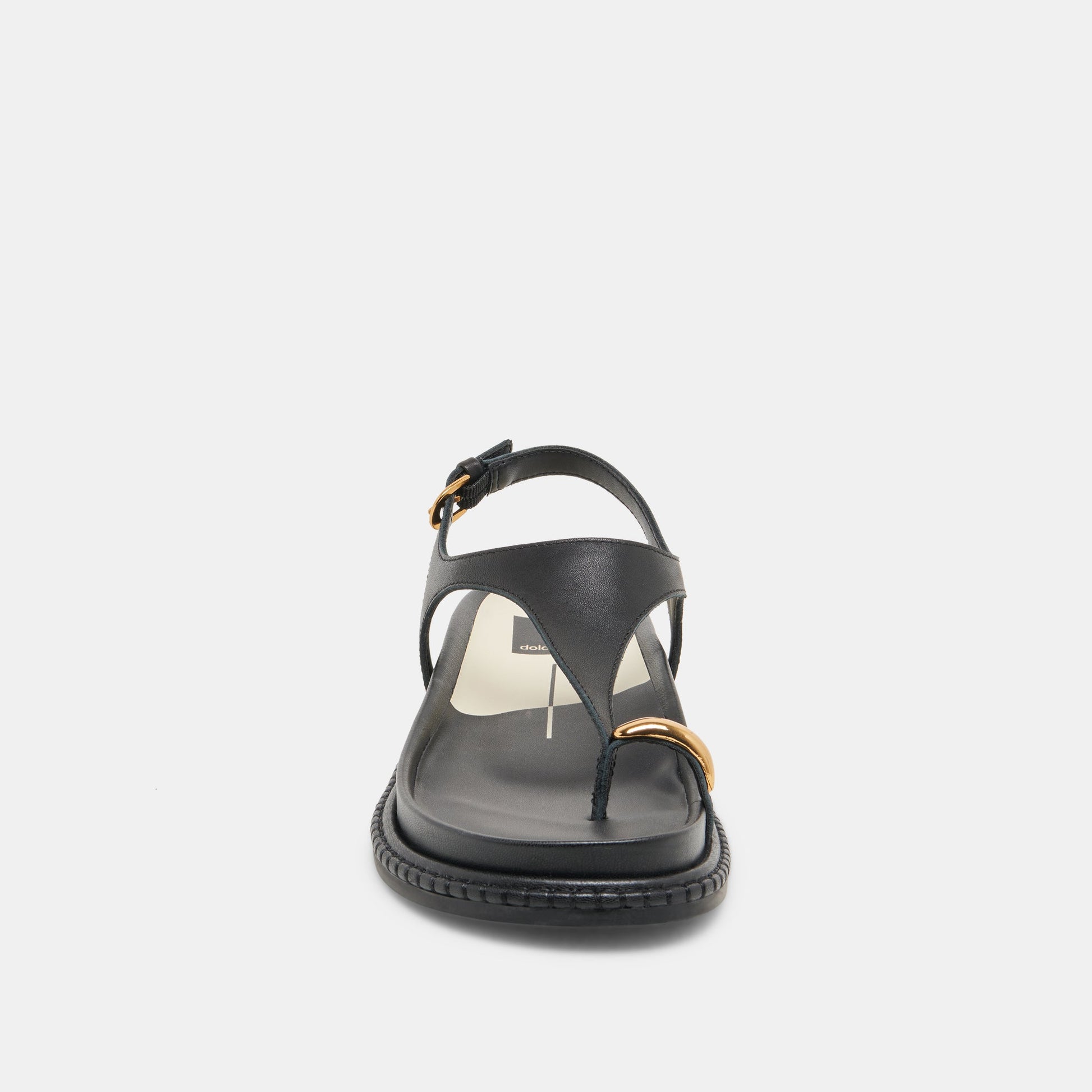 Stefan Black Leather Sandals - Dolce Vita
