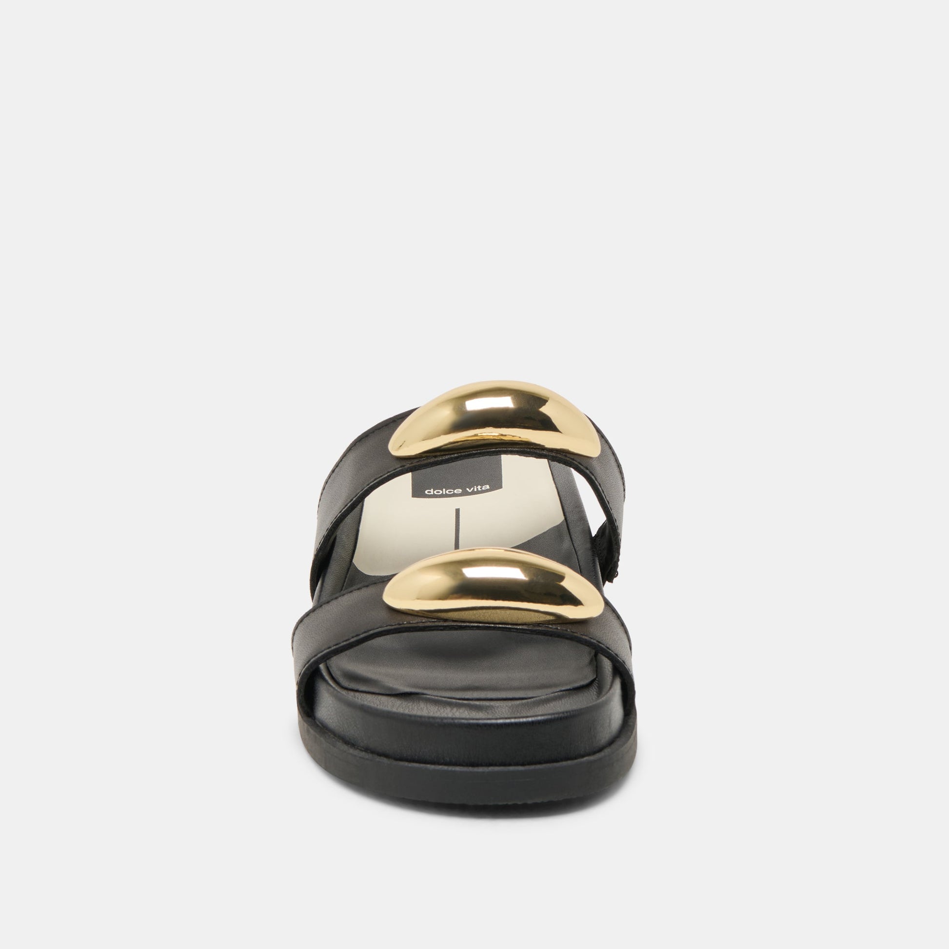 Satine Black Leather Sandals - Dolce Vita