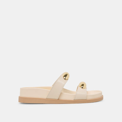 Satine Bone Leather Sandals - Dolce Vita