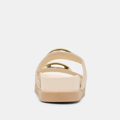 Satine Bone Leather Sandals - Dolce Vita